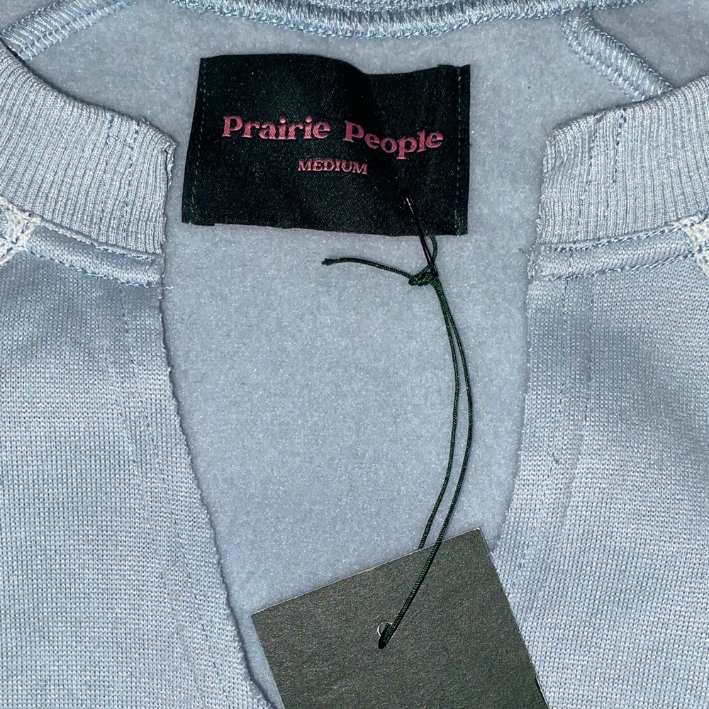 Light Blue Lace-Trim Women's Sweatshirt - Picture 2 of 3